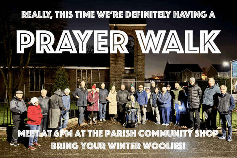 the Prayer Walk is DEFINITELY on!